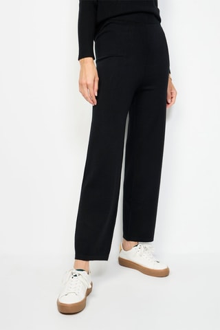 Pull et pantalon large taille haute - Noir