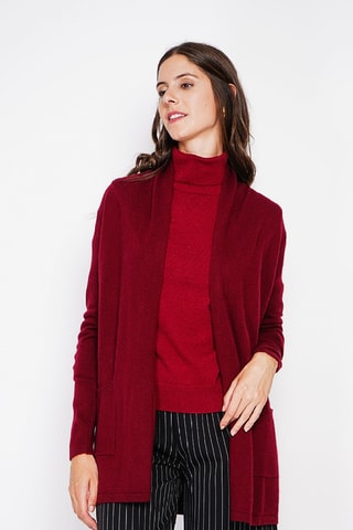 Lang Vest - Bordeauxrood