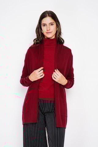 Lang Vest - Bordeauxrood