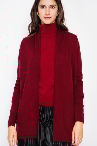 Lang Vest - Bordeauxrood