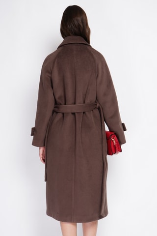 Wollen Oversized Jas - Bruin