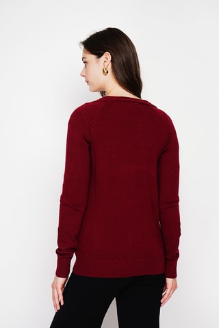 Oversized vest - Bordeauxrood