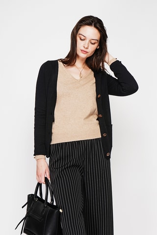 Oversized vest - Zwart