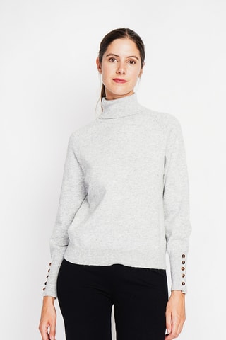 Oversized trui - Gemêleerd Lichtgrijs