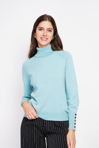 Oversized trui - Turquoise