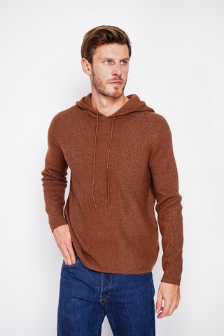 Trui met Capuchon - Bruin