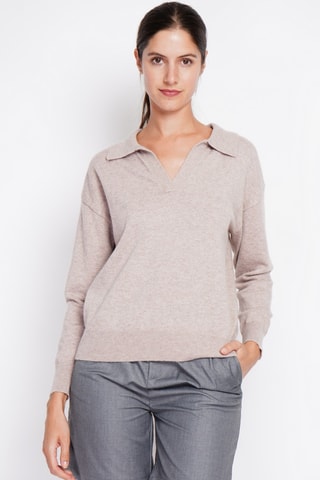 Oversized trui - Beige