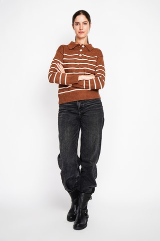 Oversized trui - Bruin