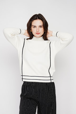 Oversized trui - Wit