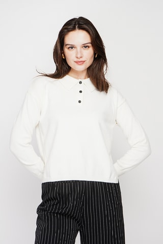 Oversized trui - Wit