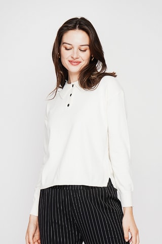 Oversized trui - Wit