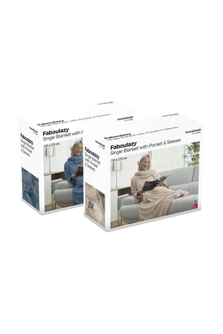 Deken met Mouwen Beige
