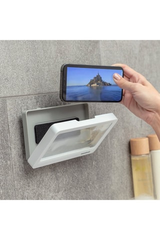Waterdichte Telefoonhouder voor Muur - Wit