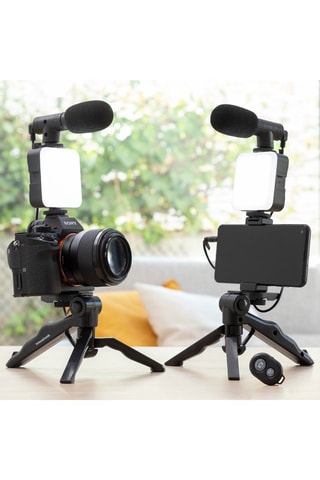 Set Vlogging Statief en 49 Ledverlichting