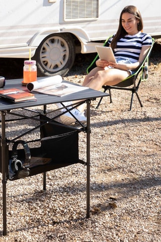 Inklapbare Campingtafel  Zwart? 70 x 65 x 69 cm