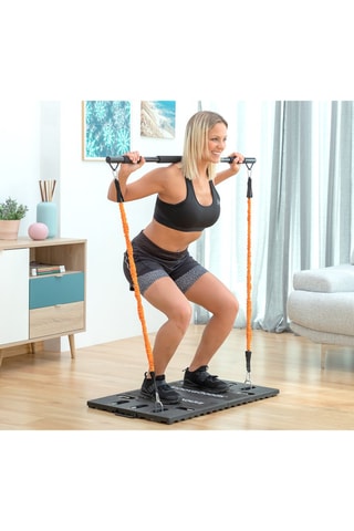 Sporttraining Wandsysteem - Zwart en Oranje