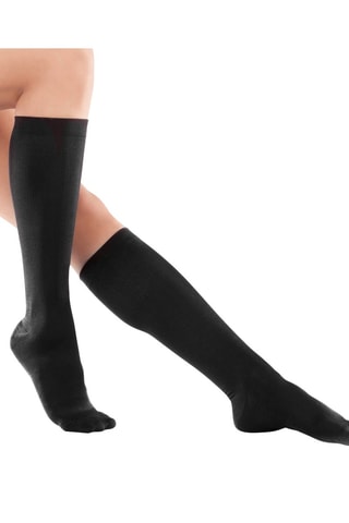 Compressiekniekousen Zwart
