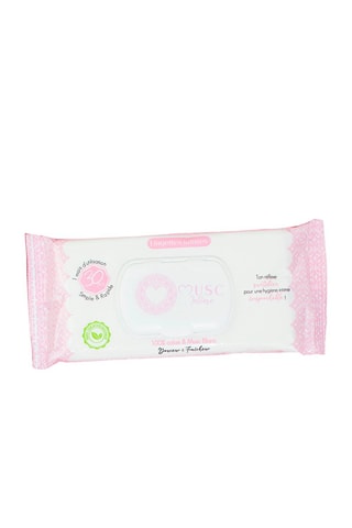 30 lingettes intimes au musc blanc