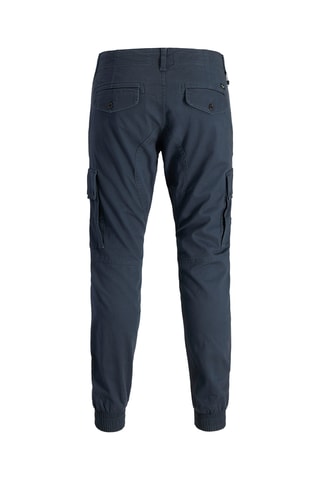 Pantalon cargo en coton biologique - Bleu marine