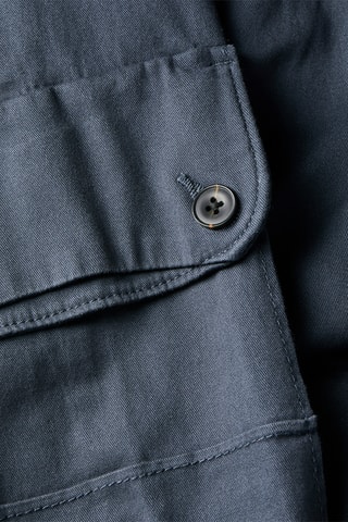 Pantalon cargo en coton biologique - Bleu marine