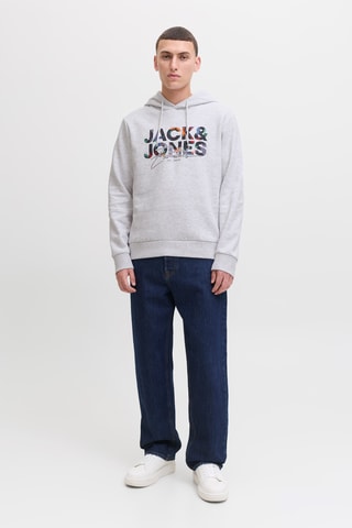 Sweat à capuche - Blanc chiné