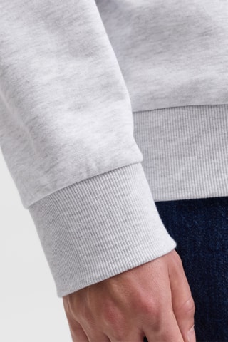 Sweat à capuche - Blanc chiné