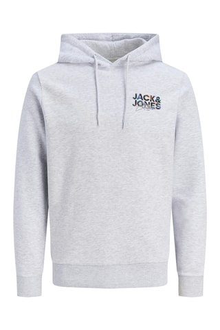 Sweat à capuche - Blanc chiné