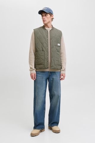 Doudoune sans manches - Vert olive