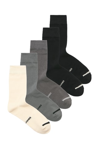 5 paires de chaussettes - Beige et gris