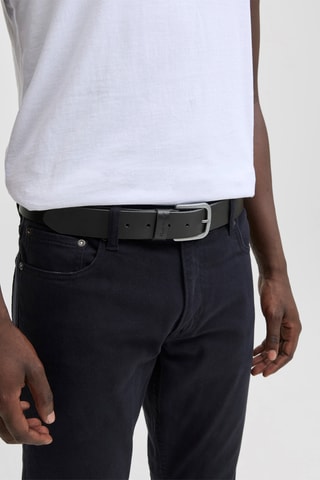 Ceinture en cuir - Ecru