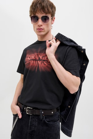 T-shirt Stranger Things - Noir