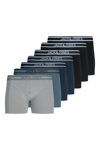 7 boxers - Gris et bleu