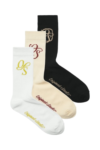 3 paires de chaussettes - Ecru et noir