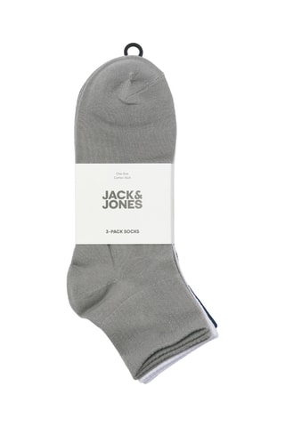 3 paires de chaussettes - Bleu pétrole et blanc