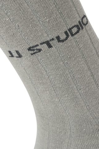 3 paires de chaussettes - Gris, bleu marine et noir