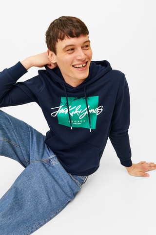 Sweat à capuche - Bleu marine