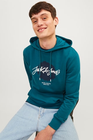 Sweat à capuche - Bleu
