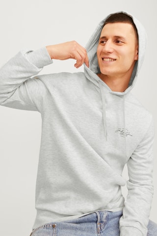 Sweat à capuche - Blanc chiné