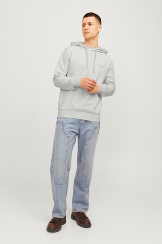 Sweat à capuche - Blanc chiné