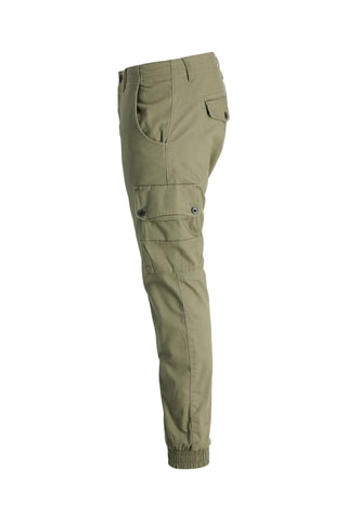 Pantalon cargo en coton biologique - Vert olive