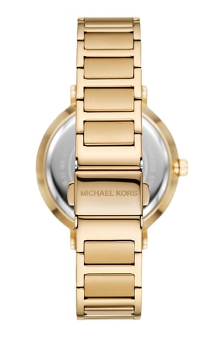 Montre à quartz en acier - Doré