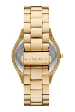 Montre à quartz en acier - Doré