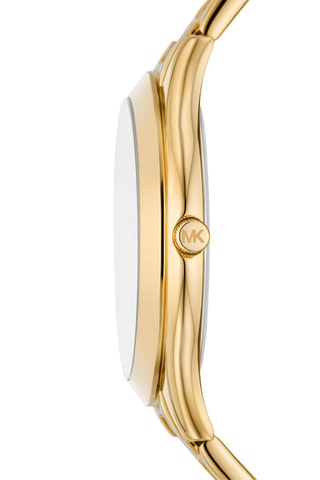 Montre à quartz en acier - Doré