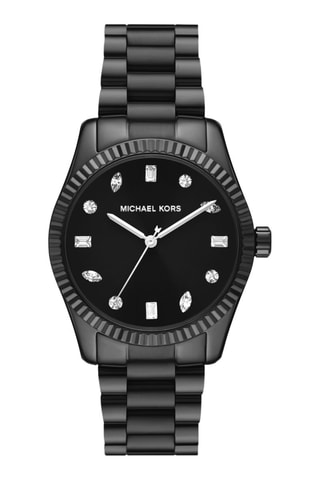 Montre à quartz en acier - Noir