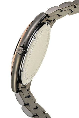 Montre à quartz en acier - Gris