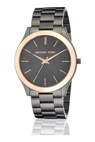 Montre à quartz en acier - Gris