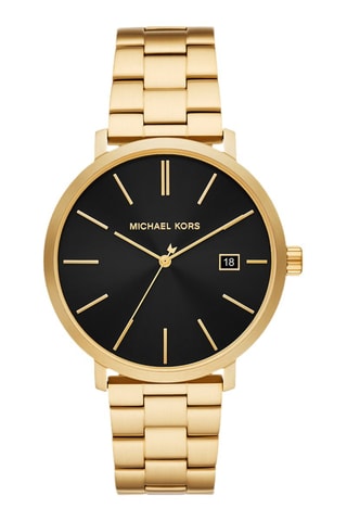 Montre à quartz en acier - Doré et noir