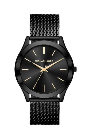 Montre à quartz en acier Runway - Noir