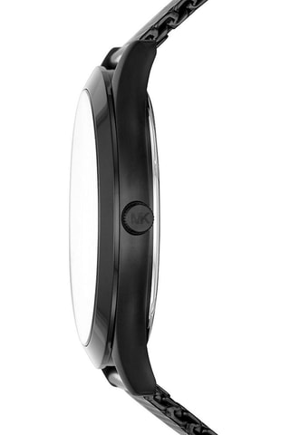 Montre à quartz en acier Runway - Noir