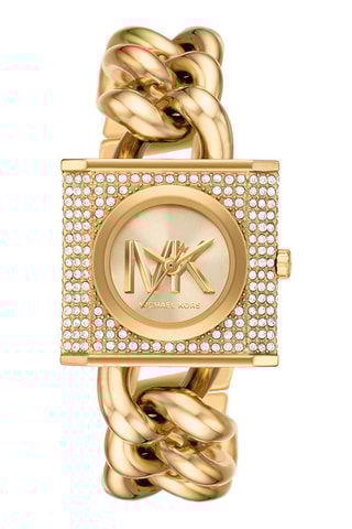 Montre à quartz en acier - Doré